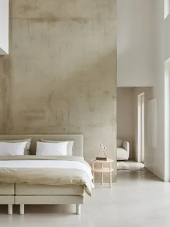 Matri Aina bed, 160 x 200 cm, ivory melange