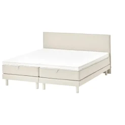 Matri Aina bed, 180 x 200 cm, ivory melange