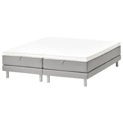 Matri Aina bed, 180 x 200 cm, light grey