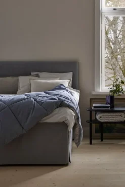 Matri Moona single bed cover, 160 x 260 cm, fog blue - stone