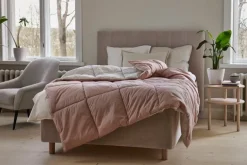 Matri Moona single bed cover, 160 x 260 cm, rose powder - mulberry