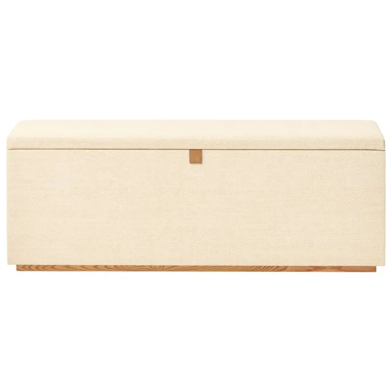 Matri Raffia bench box, natural