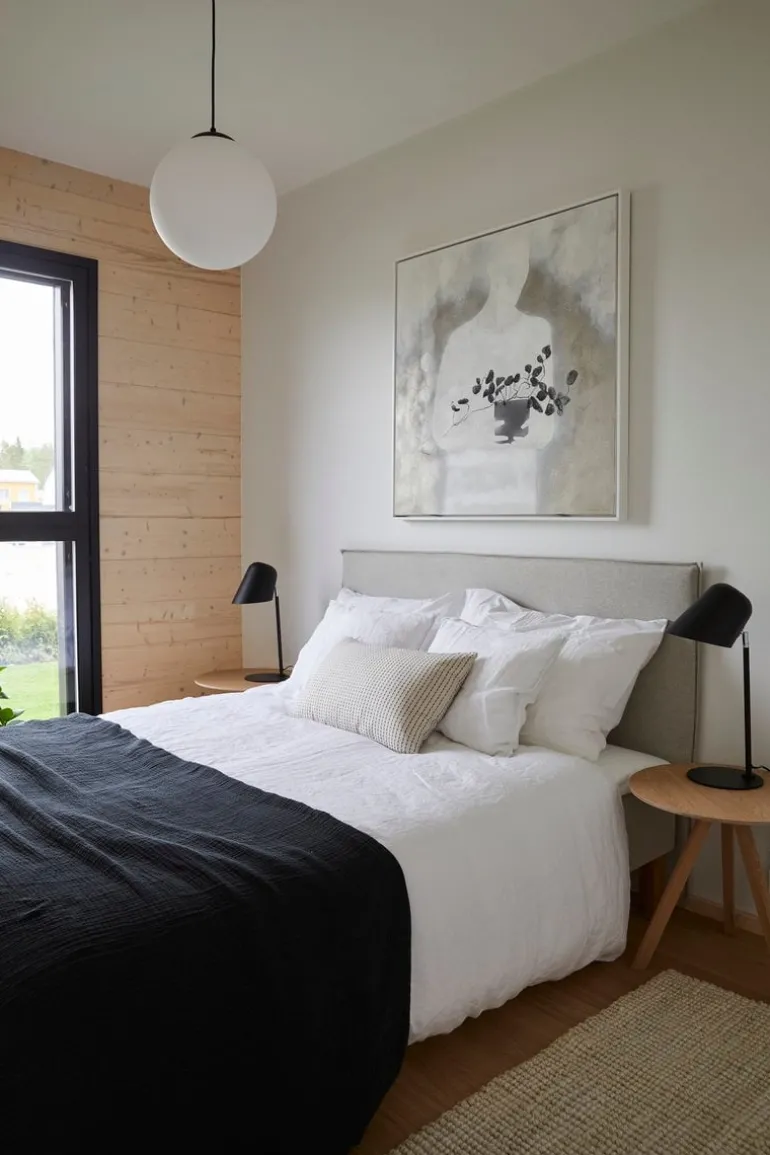 Matri Slim headboard, Wooly, ivory melange