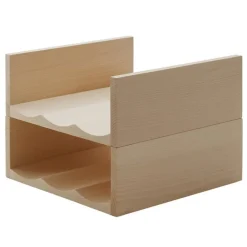 Mattiazzi Bibita bottle rack, beech