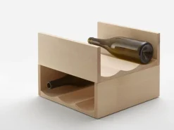 Mattiazzi Bibita bottle rack, beech