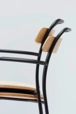 Mattiazzi MC16 Forcina armchair, black steel - ash