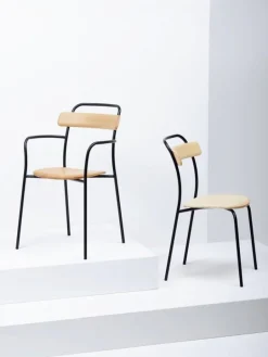 Mattiazzi MC16 Forcina chair, black steel - ash