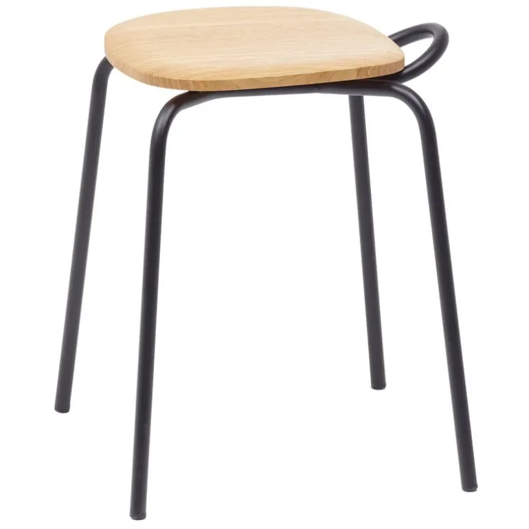 Mattiazzi MC16 Forcina stool, black steel - ash