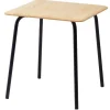 Mattiazzi MC16 Forcina table 70 x 70 cm, black steel - ash