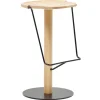 Mattiazzi MC9 Uncino bar stool 77 cm, ash - black metal
