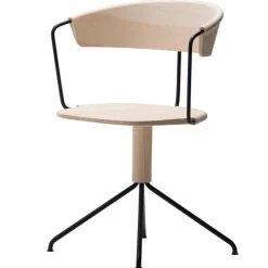Mattiazzi MC9 Uncino chair A, ash - black metal