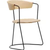Mattiazzi MC9 Uncino chair C, ash - black metal