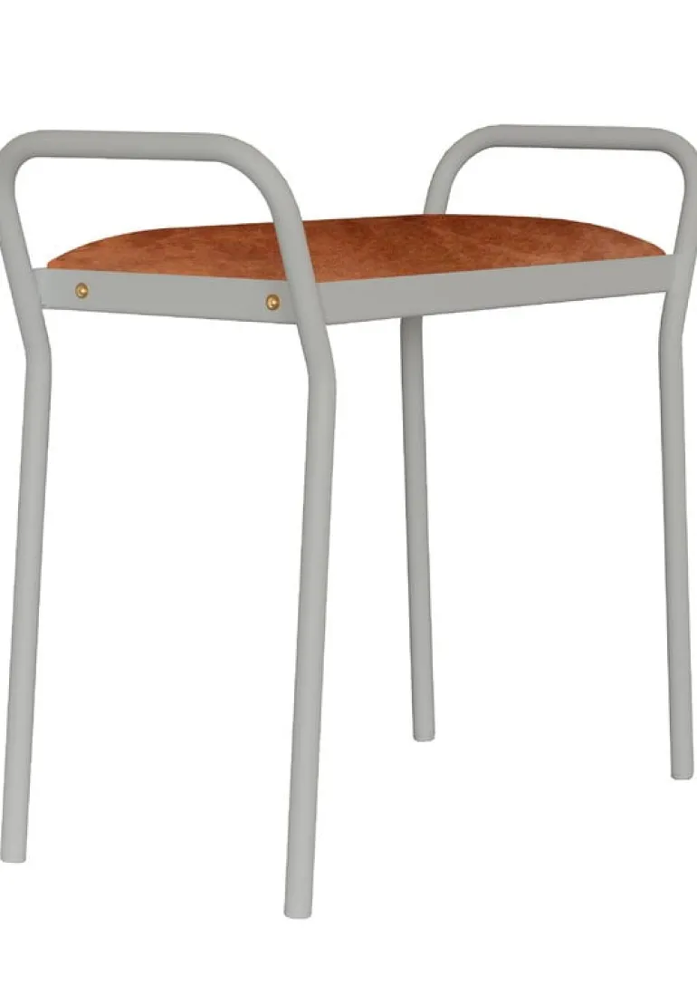 Maze Anyone stool, grey - rust