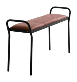 Maze Anytwo bench, black - vintage cognac