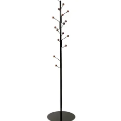 Maze Bill coat stand, black - walnut stained ash
