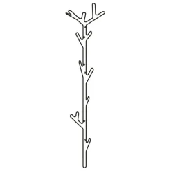 Maze Branch wall hanger, black