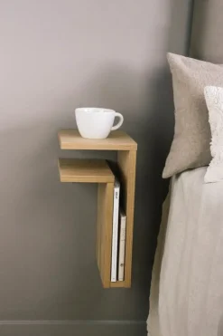 Maze F-shelf, left, oak