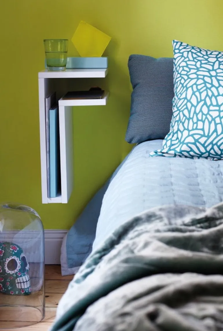 Maze F-shelf, left, white