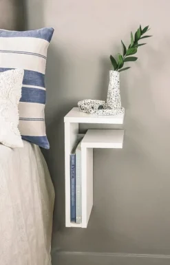 Maze F-shelf, right, white