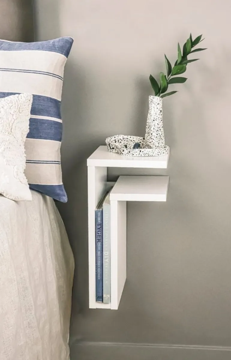 Maze F-shelf, right, white