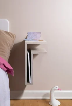 Maze F-shelf, right, white oak