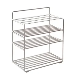 Maze Lower East Seat shelf, white - cognac