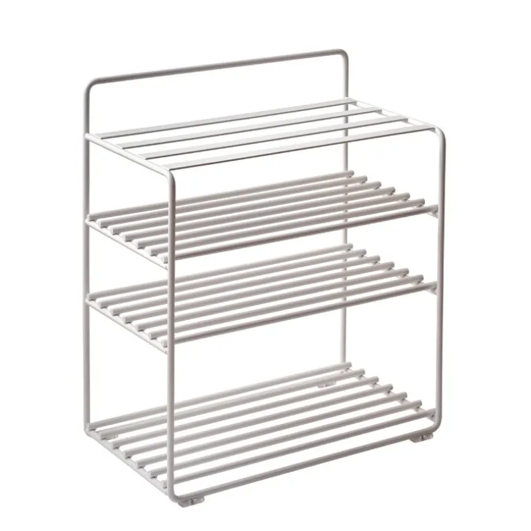 Maze Lower East Seat shelf, white - cognac