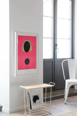 Maze Minnie Mae Wood tray table, white - ash