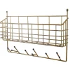 Maze Mitten Shelf, brass
