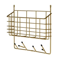 Maze Mitten Shelf, S, brass
