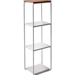 Maze Mixrack floor shelf, L, oak - white