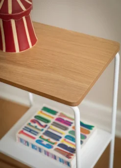 Maze Mixrack floor shelf, L, oak - white