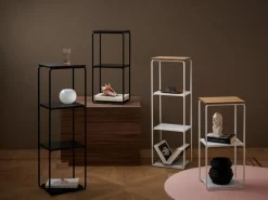 Maze Mixrack floor shelf, L, oak - white