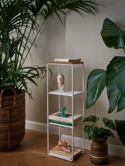 Maze Mixrack floor shelf, L, oak - white