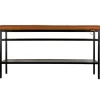 Maze Nancy bench, black - cognac