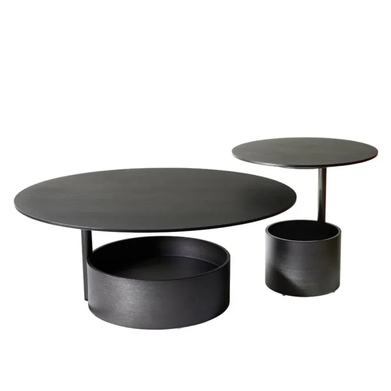 Maze Parasol coffee table, L, dark stained oak