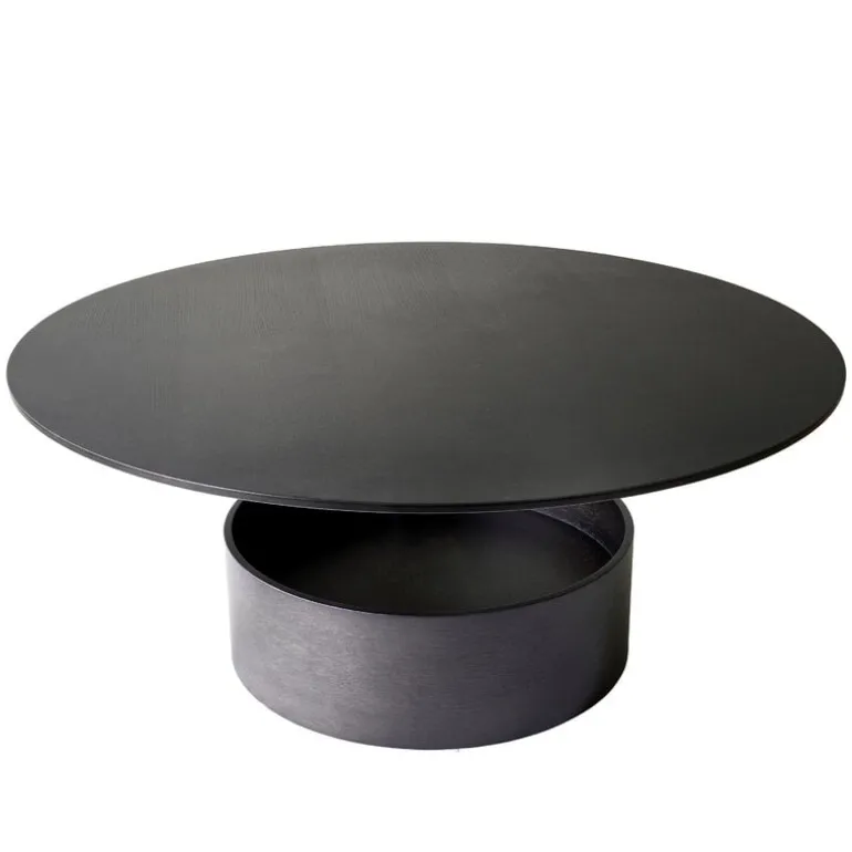 Maze Parasol coffee table, L, dark stained oak