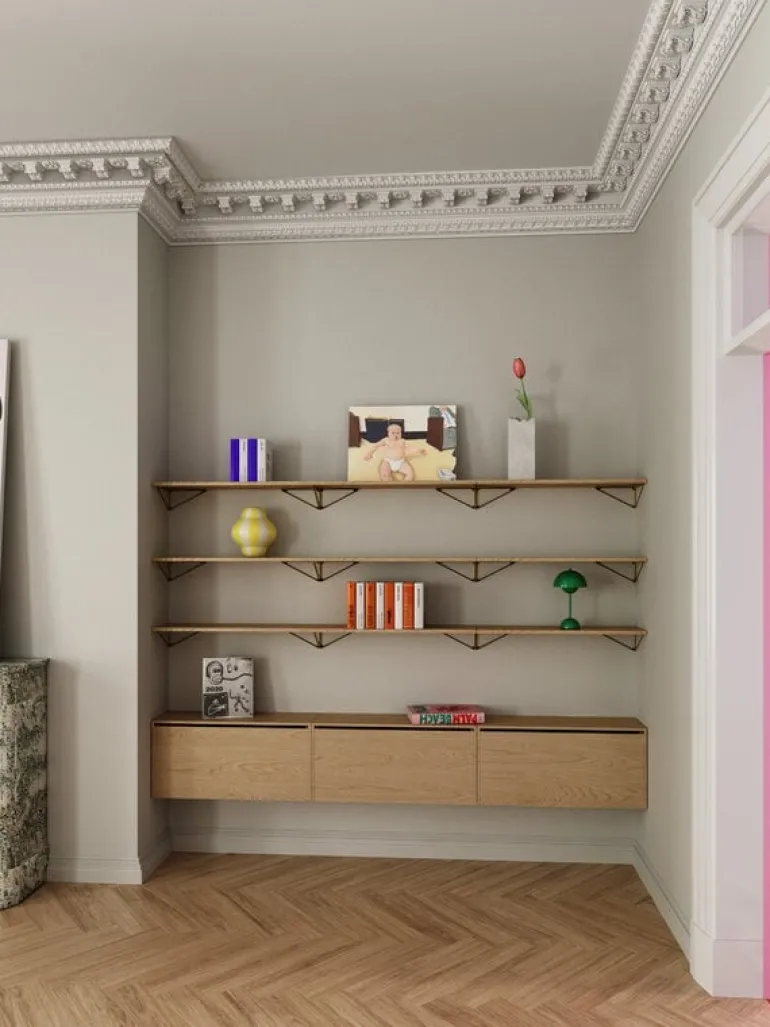 Maze Pythagoras cabinet, natural oak