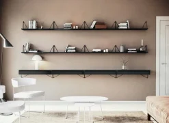 Maze Pythagoras L shelf, 80 x 27 cm, black