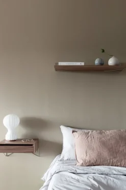 Maze Pythagoras L shelf, 80 x 27 cm, walnut