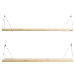 Maze Pythagoras Play shelf with brackets, 2 pcs, pine - white