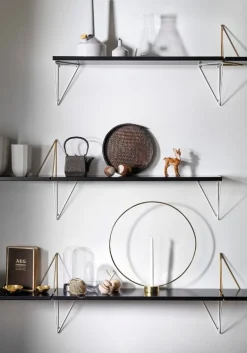 Maze Pythagoras shelf, 80 x 20 cm, black