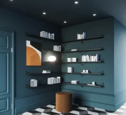 Maze Pythagoras shelf, 80 x 20 cm, black