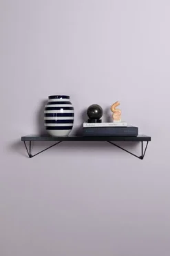 Maze Pythagoras shelf, 60 x 20 cm, black