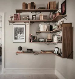 Maze Pythagoras shelf, 60 x 20 cm, walnut