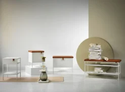 Maze Tracy side table, right, white