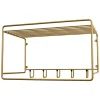 Maze Uptown hat rack, brass