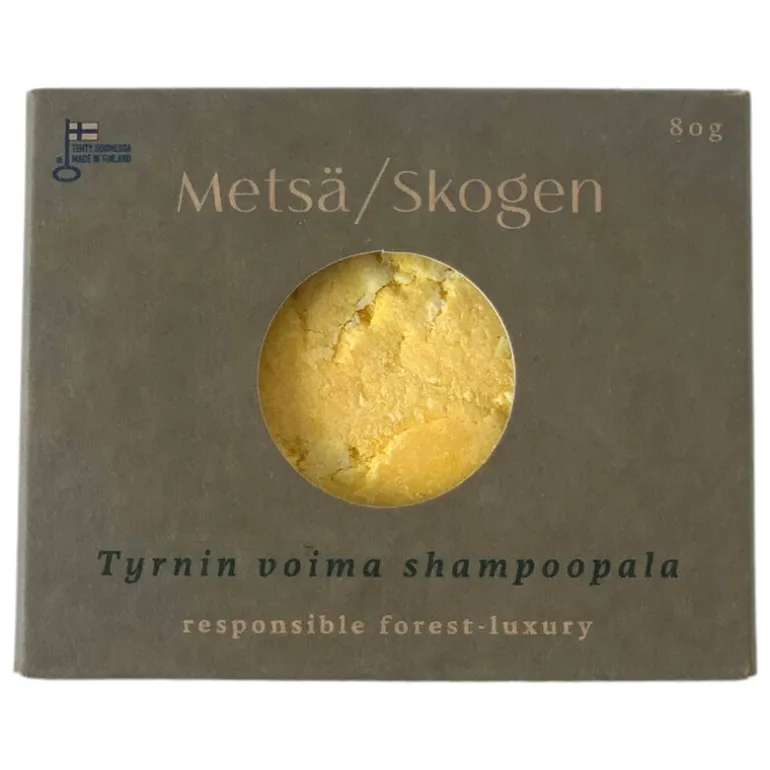 Metsä/Skogen The Power of Sea Buckthorn shampoo bar, 80 g