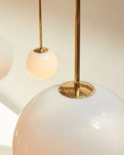 Michael Anastassiades Brass Architectural Collection pendant 250, polished brass