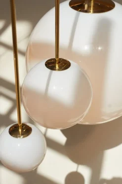 Michael Anastassiades Brass Architectural Collection pendant 350, polished brass